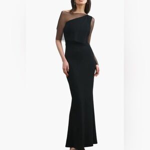 Chic One-Shoulder Black Dress